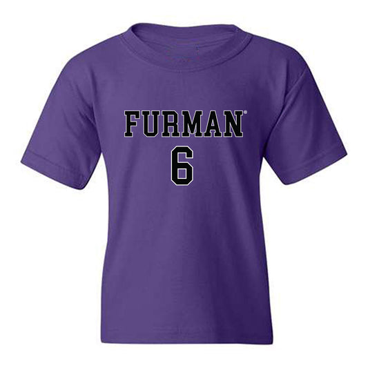 Furman - NCAA Men's Basketball : Tyrese Hughey - Replica Shersey Youth T-Shirt-0