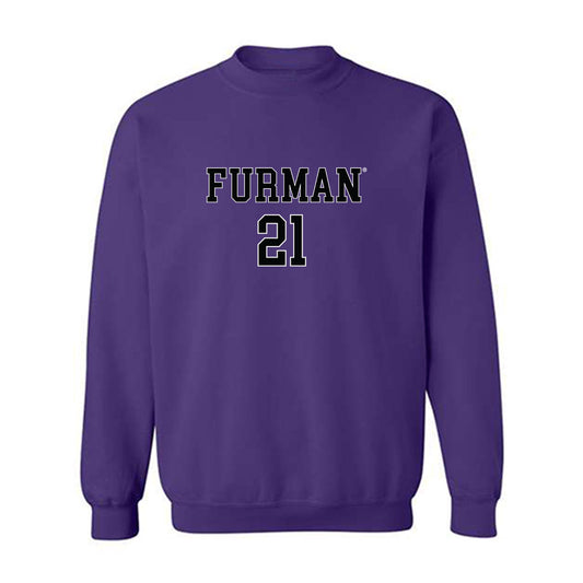 Furman - NCAA Women's Basketball : Tyriana Berry - Replica Shersey Crewneck Sweatshirt-0