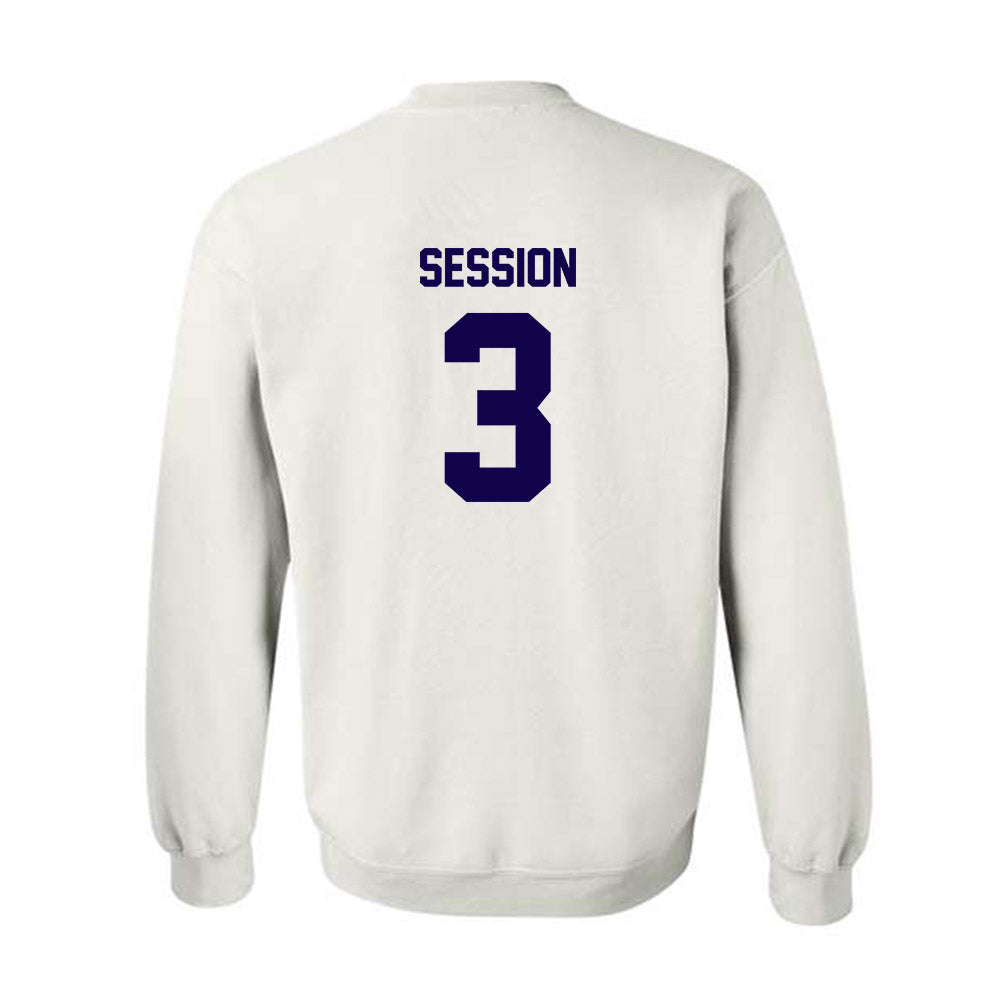 Furman - NCAA Women's Basketball : Jada Session - Replica Shersey Crewneck Sweatshirt-1