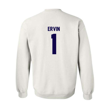 Furman - NCAA Women's Basketball : Alyssa Ervin - Replica Shersey Crewneck Sweatshirt-1