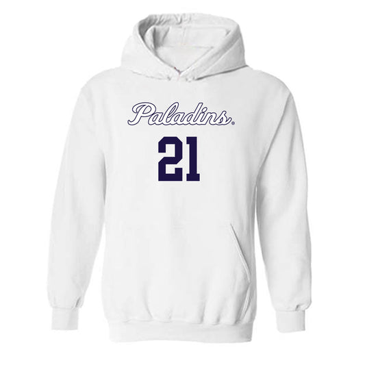 Furman - NCAA Women's Basketball : Tyriana Berry - Replica Shersey Hooded Sweatshirt-0