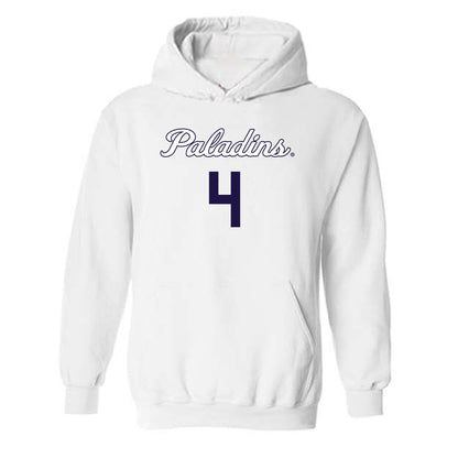 Furman - NCAA Women's Basketball : Kyraha Parnell - Replica Shersey Hooded Sweatshirt-0