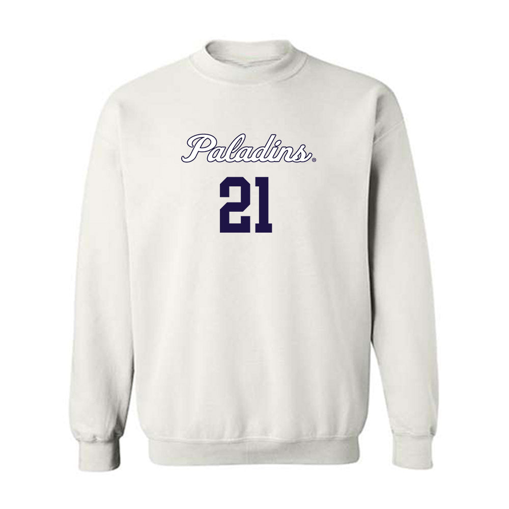 Furman - NCAA Women's Basketball : Tyriana Berry - Replica Shersey Crewneck Sweatshirt-0
