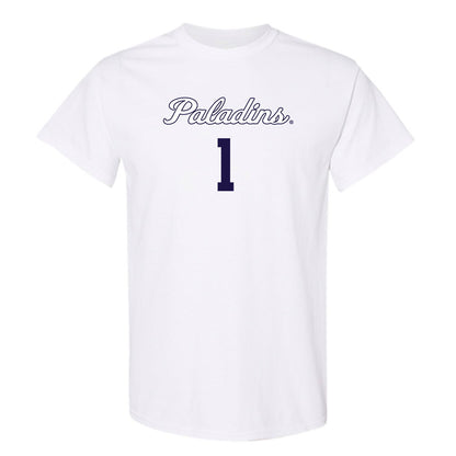Furman - NCAA Women's Basketball : Alyssa Ervin - Replica Shersey T-Shirt-0