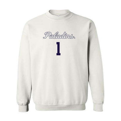 Furman - NCAA Women's Basketball : Alyssa Ervin - Replica Shersey Crewneck Sweatshirt-0
