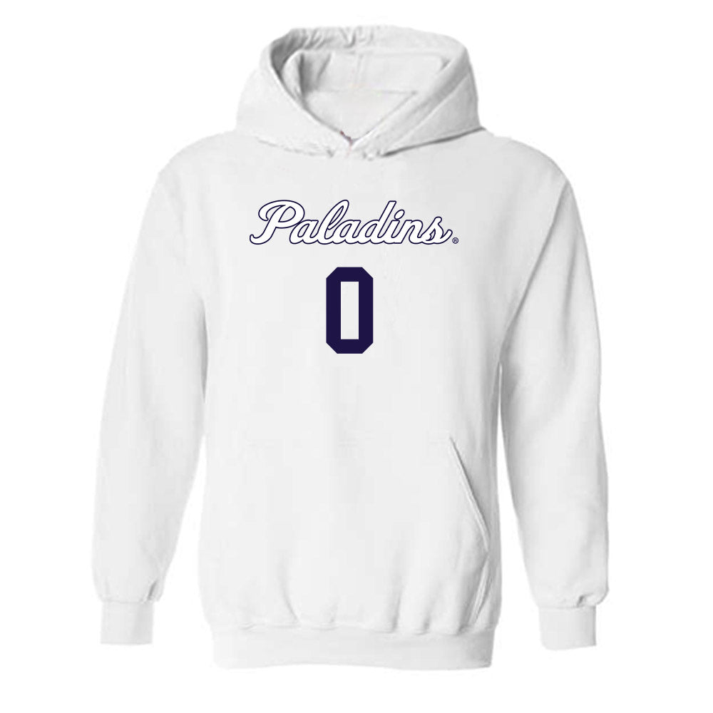 Furman - NCAA Women's Basketball : Jayda Pinder - Replica Shersey Hooded Sweatshirt-0