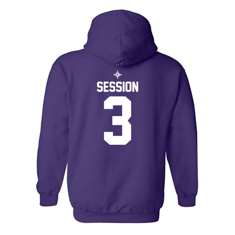 Furman - NCAA Women's Basketball : Jada Session - Fashion Shersey Hooded Sweatshirt-1