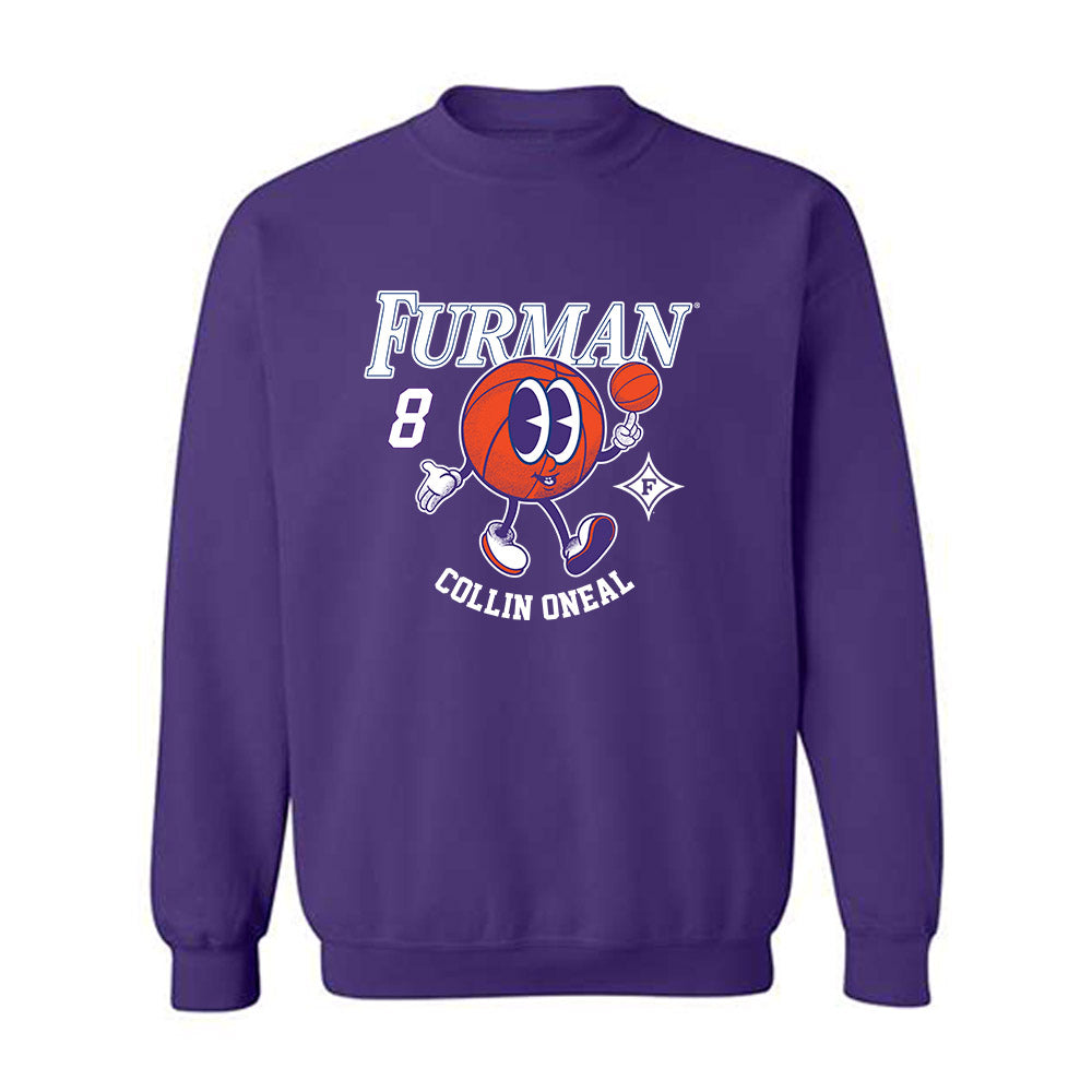 Furman - NCAA Men's Basketball : Collin ONeal - Fashion Shersey Crewneck Sweatshirt-0