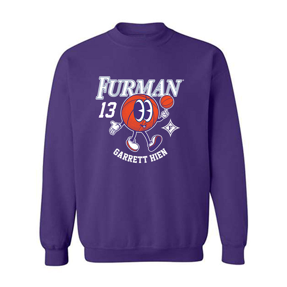 Furman - NCAA Men's Basketball : Garrett Hien - Fashion Shersey Crewneck Sweatshirt-0