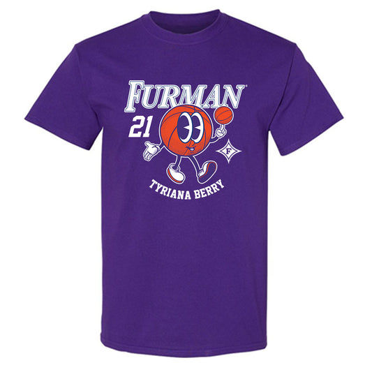 Furman - NCAA Women's Basketball : Tyriana Berry - Fashion Shersey T-Shirt-0