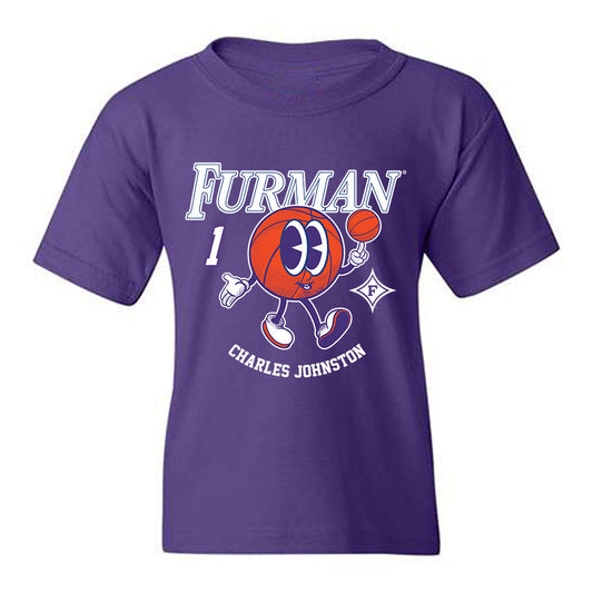 Furman - NCAA Men's Basketball : Charles Johnston - Fashion Shersey Youth T-Shirt-0