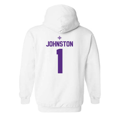 Furman - NCAA Men's Basketball : Charles Johnston - Sports Shersey Hooded Sweatshirt-1
