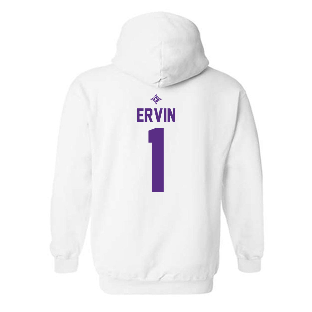 Furman - NCAA Women's Basketball : Alyssa Ervin - Sports Shersey Hooded Sweatshirt-1