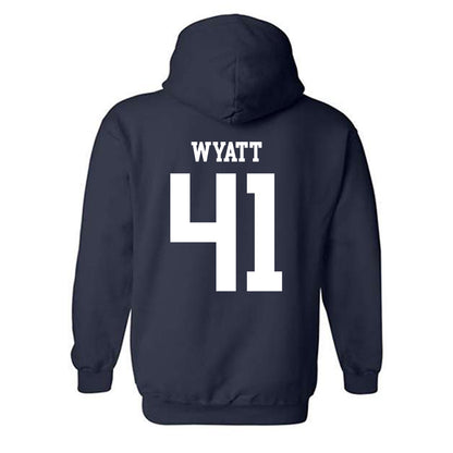 Rice - NCAA Football : Plae Wyatt - Classic Shersey Hooded Sweatshirt-1