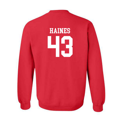 Rutgers - NCAA Baseball : Finn Haines - Classic Shersey Crewneck Sweatshirt-1