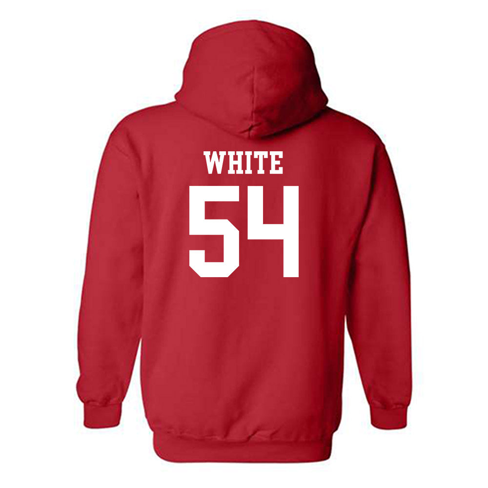 Rutgers - NCAA Football : Taj White - Classic Shersey Hooded Sweatshirt-1