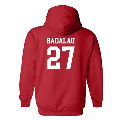 Rutgers - NCAA Men's Basketball : Denis Badalau - Classic Shersey Hooded Sweatshirt-1
