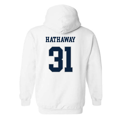 Xavier - NCAA Women's Lacrosse : Genevieve Hathaway - Classic Shersey Hooded Sweatshirt-1