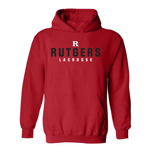 Rutgers - NCAA Men's Lacrosse : Andrew Macheca - Hooded Sweatshirt Classic Fashion Shersey