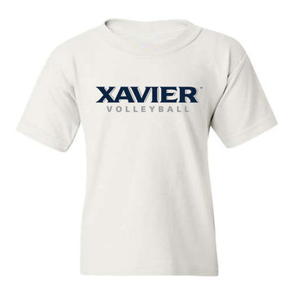 Xavier - NCAA Women's Volleyball : Catherine Flaharty - Youth T-Shirt