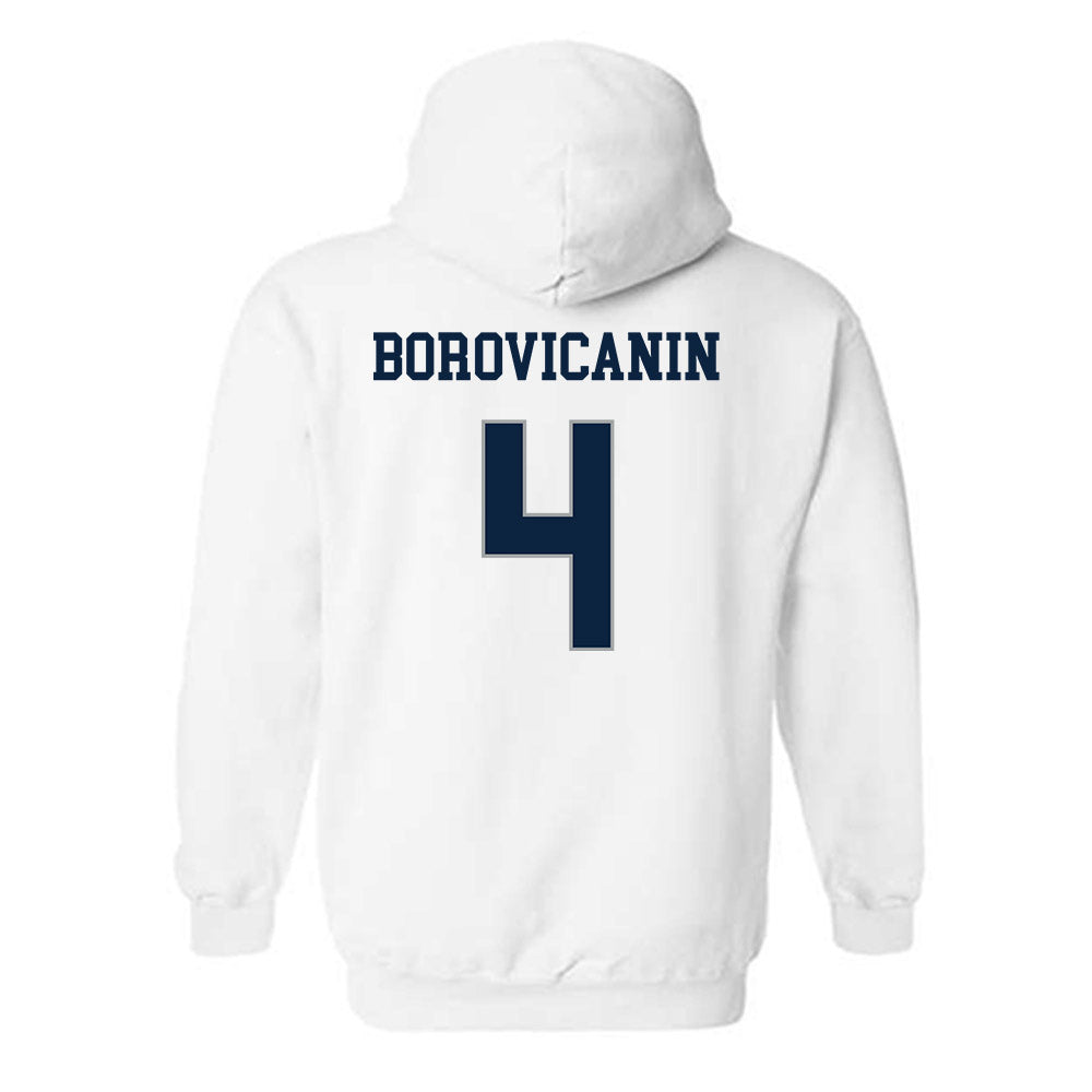 Xavier - NCAA Men's Basketball : Filip Borovicanin - Classic Shersey Hooded Sweatshirt-1
