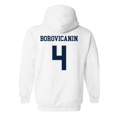 Xavier - NCAA Men's Basketball : Filip Borovicanin - Classic Shersey Hooded Sweatshirt-1