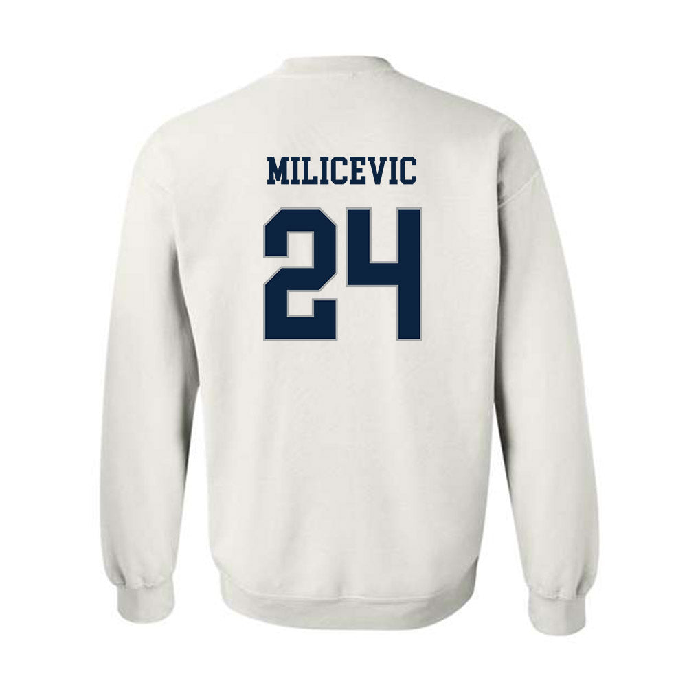 Xavier - NCAA Men's Basketball : Jovan Milicevic - Classic Shersey Crewneck Sweatshirt-1