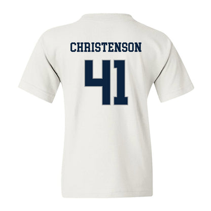 Xavier - NCAA Baseball : Carter Christenson - Classic Shersey Youth T-Shirt-1