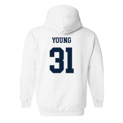 Xavier - NCAA Baseball : Joey Young - Classic Shersey Hooded Sweatshirt-1