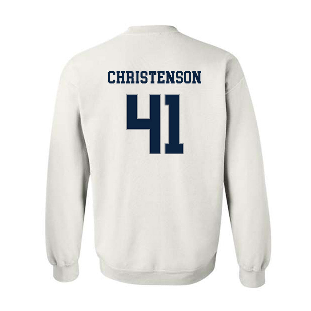 Xavier - NCAA Baseball : Carter Christenson - Classic Shersey Crewneck Sweatshirt-1