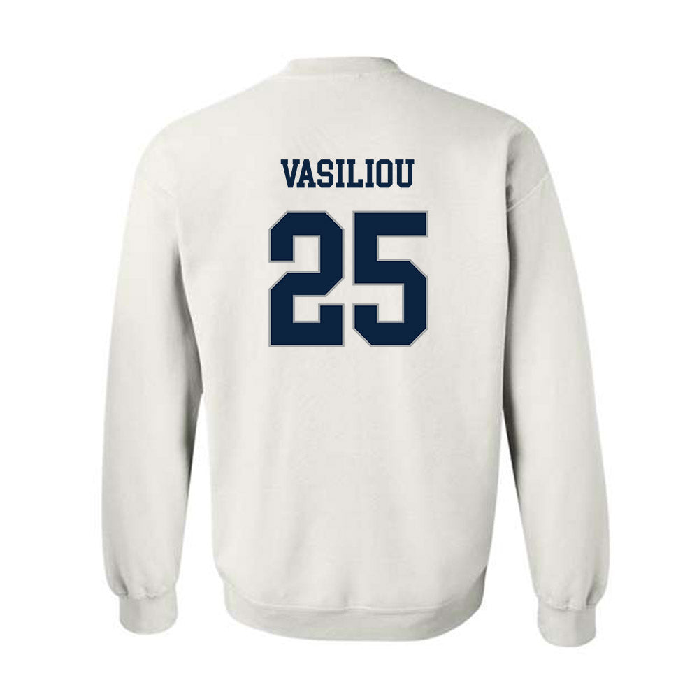 Xavier - NCAA Baseball : Evan Vasiliou - Classic Shersey Crewneck Sweatshirt-1