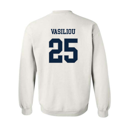Xavier - NCAA Baseball : Evan Vasiliou - Classic Shersey Crewneck Sweatshirt-1