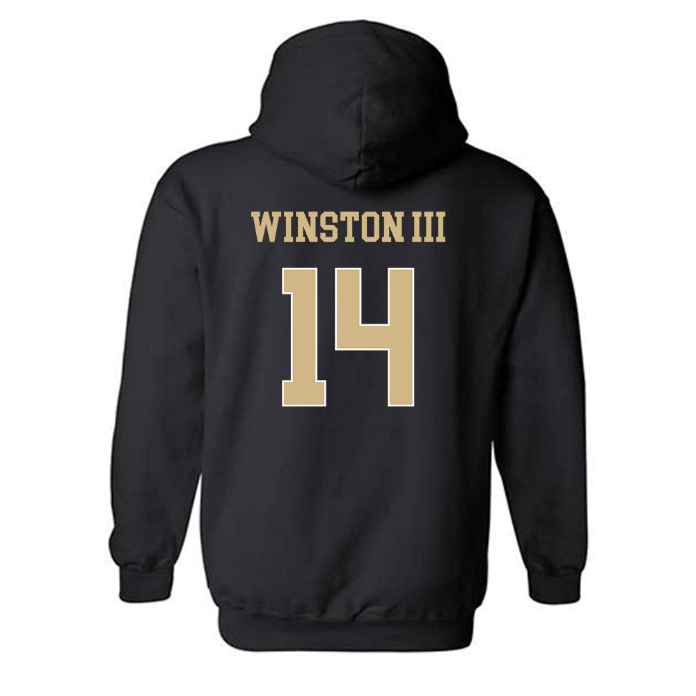 Wake Forest - NCAA Football : Braxton Winston III - Classic Shersey Hooded Sweatshirt-1