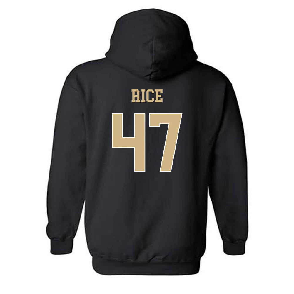 Wake Forest - NCAA Baseball : Cole Rice - Classic Shersey Hooded Sweatshirt-1