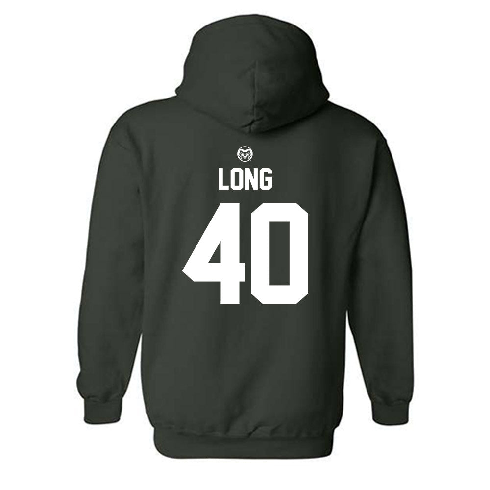 Colorado State - NCAA Football : Owen Long - Hooded Sweatshirt-1