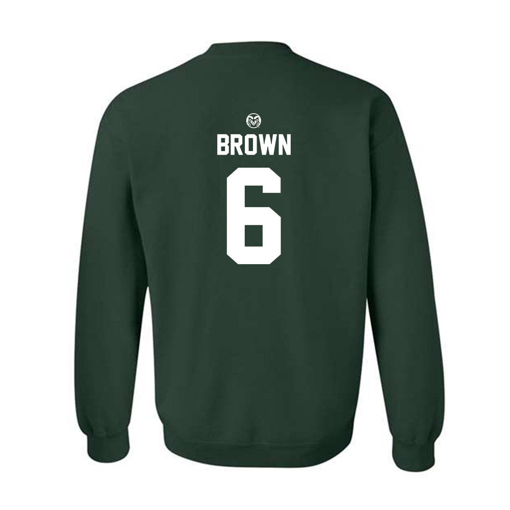 Colorado State - NCAA Football : Elijah Brown - Crewneck Sweatshirt-1