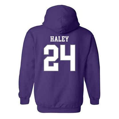 Kansas State - NCAA Baseball : Austin Haley - Classic Shersey Hooded Sweatshirt-1