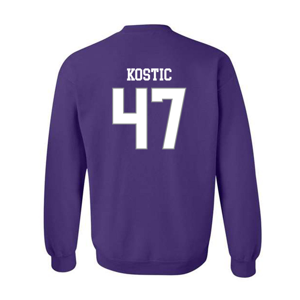 Kansas State - NCAA Men's Basketball : Andrej Kostic - Classic Shersey Crewneck Sweatshirt-1
