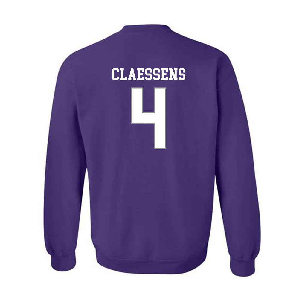 Kansas State - NCAA Women's Basketball : Nastja Claessens - Classic Shersey Crewneck Sweatshirt-1