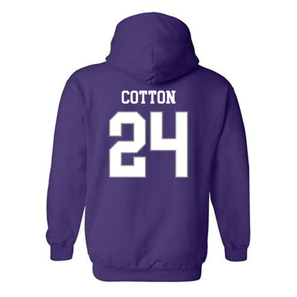 Kansas State - NCAA Women's Basketball : Jenessa Cotton - Classic Shersey Hooded Sweatshirt-1