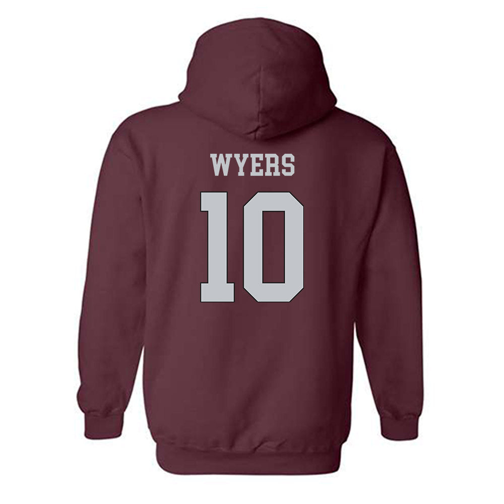 Mississippi State - NCAA Baseball : Drew Wyers - Classic Shersey Hooded Sweatshirt-1
