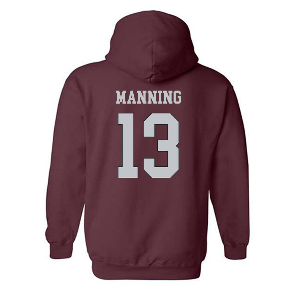 Mississippi State - NCAA Football : Jahron Manning - Sports Shersey Hooded Sweatshirt-1