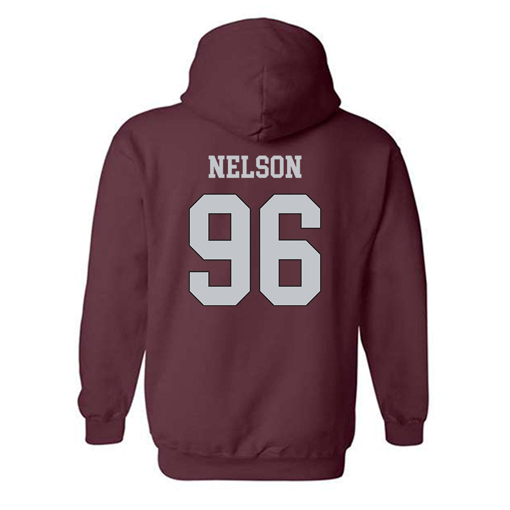 Mississippi State - NCAA Football : John Nelson - Sports Shersey Hooded Sweatshirt-1