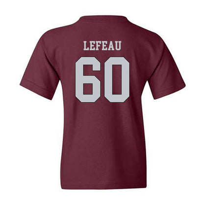 Mississippi State - NCAA Football : Matthew Lefeau - Sports Shersey Youth T-Shirt-1
