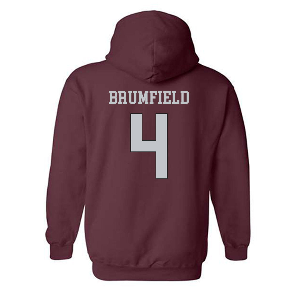 Mississippi State - NCAA Football : DeAgo Brumfield - Sports Shersey Hooded Sweatshirt-1