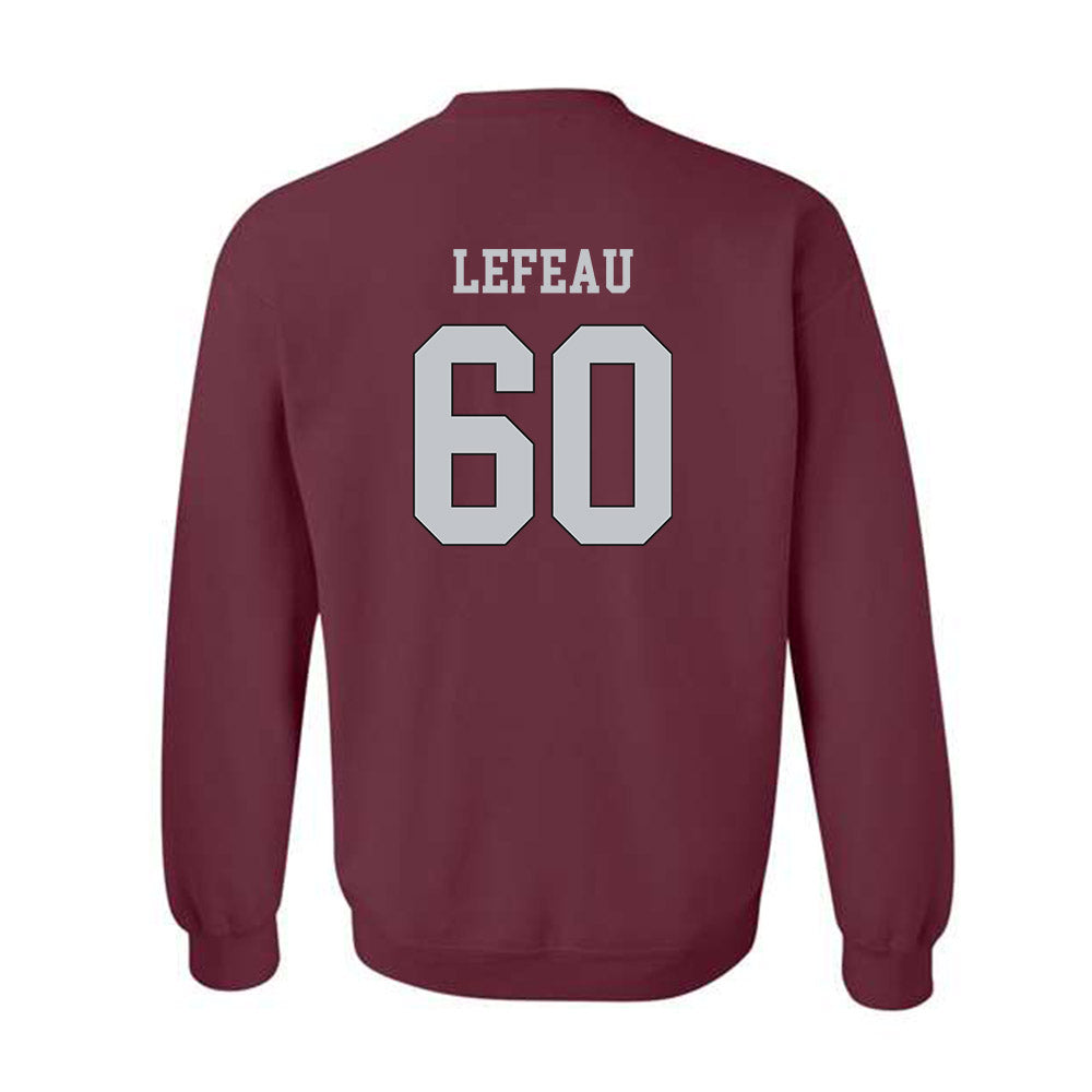 Mississippi State - NCAA Football : Matthew Lefeau - Sports Shersey Crewneck Sweatshirt-1
