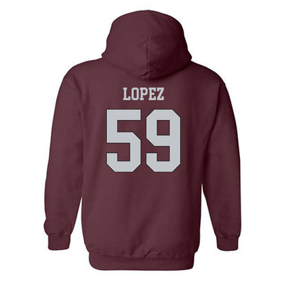 Mississippi State - NCAA Football : Alex Lopez - Sports Shersey Hooded Sweatshirt-1
