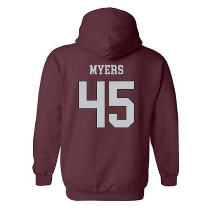 Mississippi State - NCAA Football : Ethan Myers - Sports Shersey Hooded Sweatshirt-1