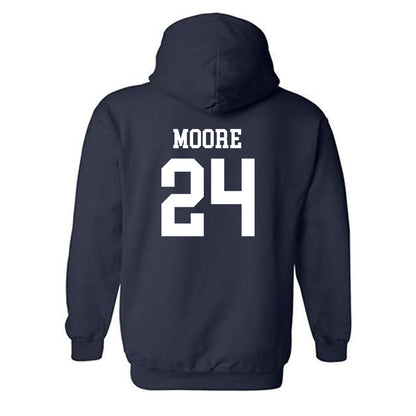 Oral Roberts - NCAA Men's Basketball : Josiah Moore - Classic Shersey Hooded Sweatshirt-1