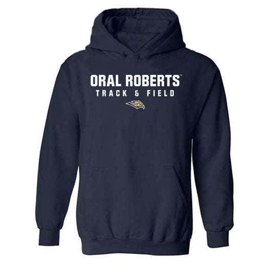 Oral Roberts - NCAA Men's Track & Field : Elijah Burk - Classic Shersey Hooded Sweatshirt